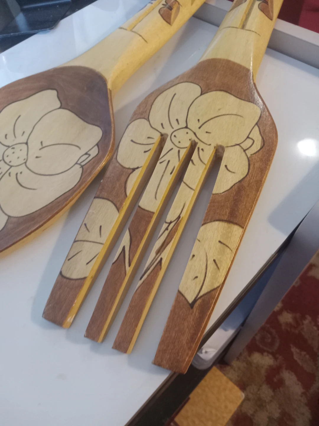 Large Wooden Salad Serving Set - photo 4
