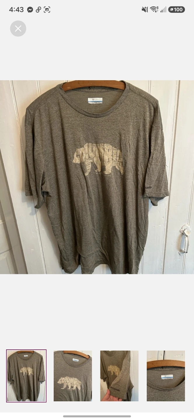 Columbia Bear Graphic T-Shirt XXL