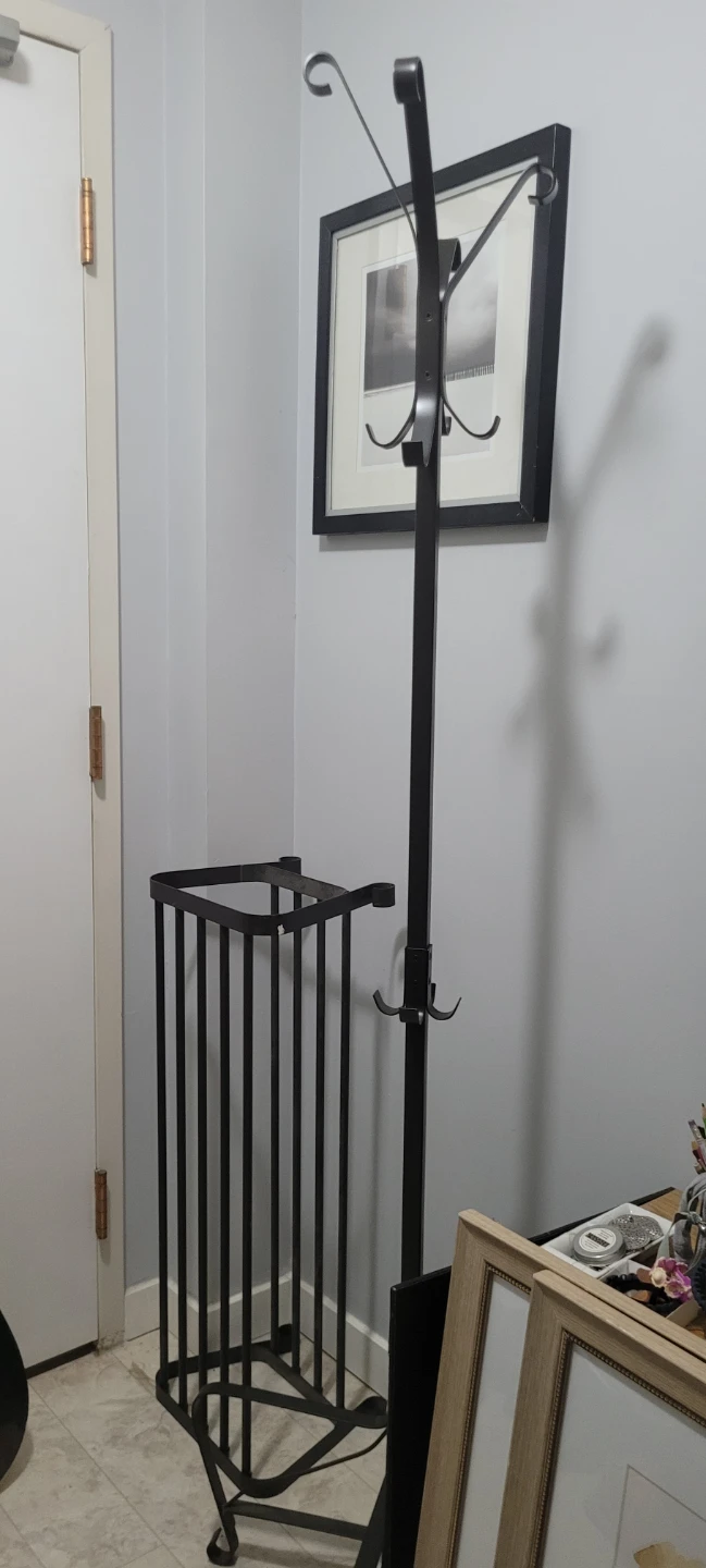 Metal Coat Rack and matching shoe rack
