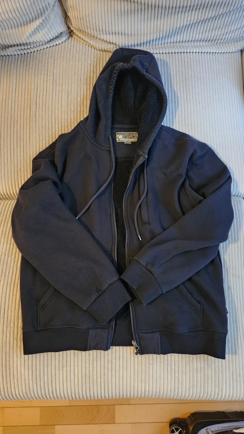 DC Clothing Sherpa-Lined Zip-Up Hoodie