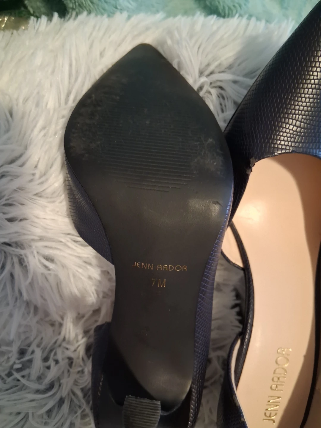 Jenn Ardor Pointed Toe Heels, Black, Size 7M