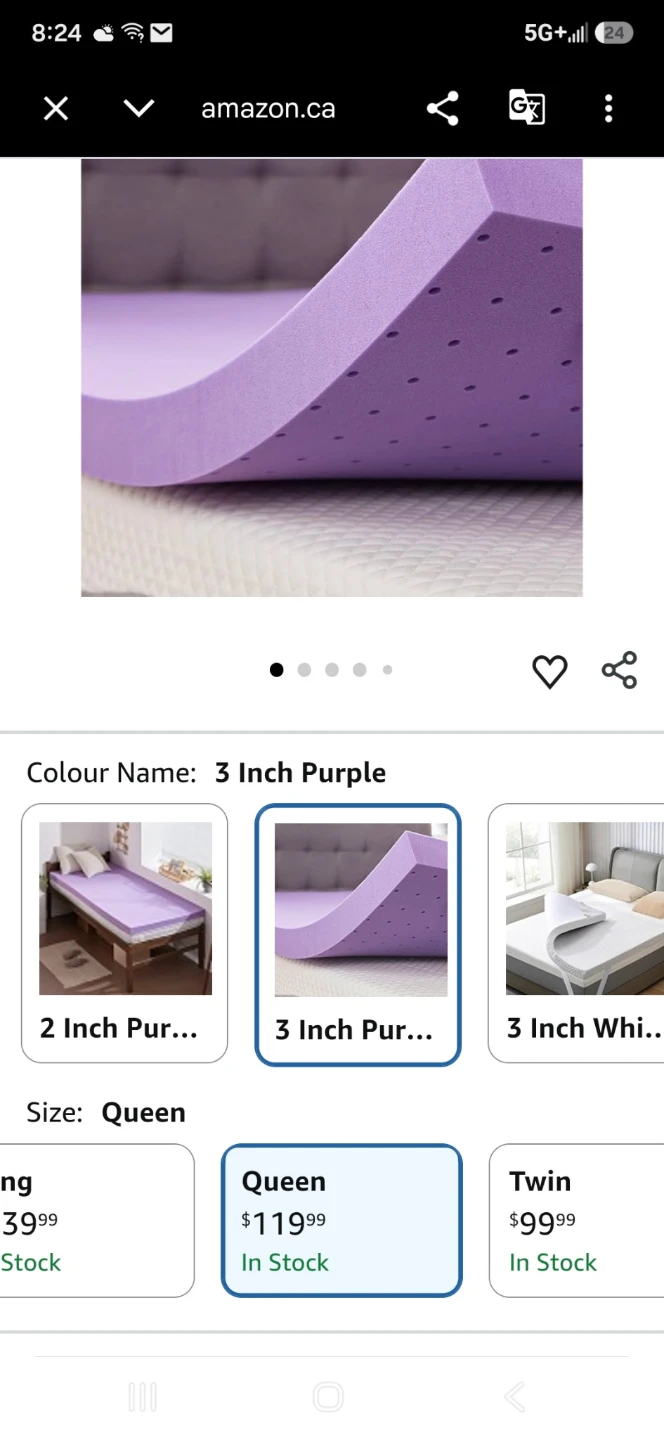 3 Inch Queen size Gel memory foam mattress topper. - photo 2