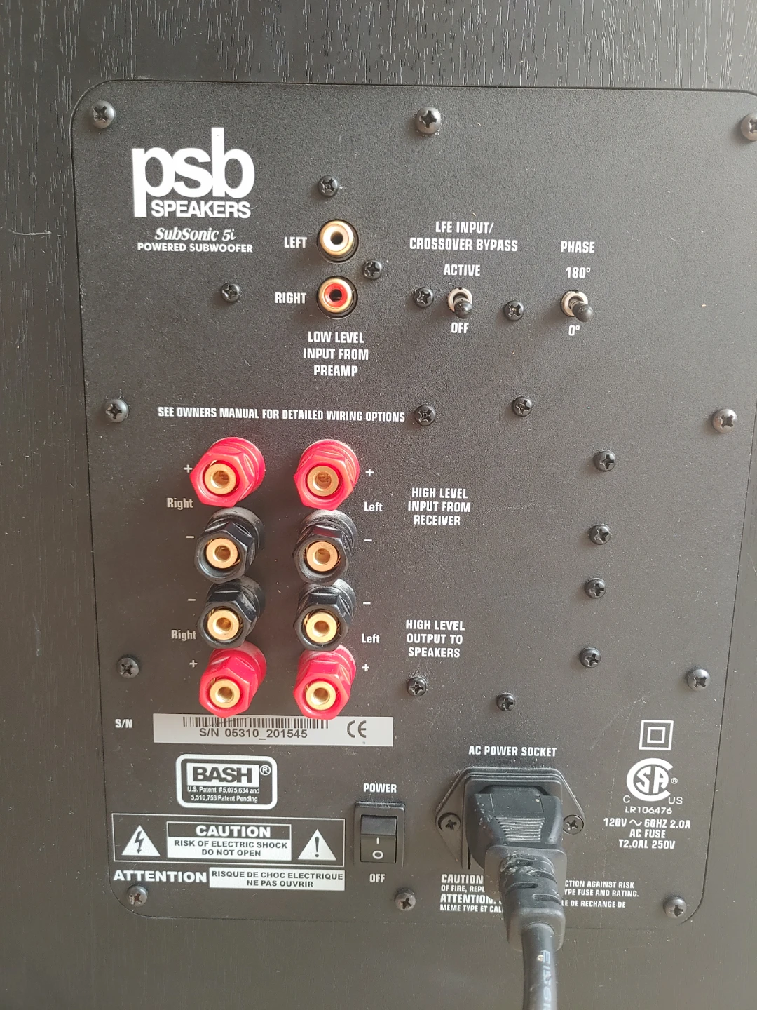 PSB Subwoofer 5i Subsonic - photo 3