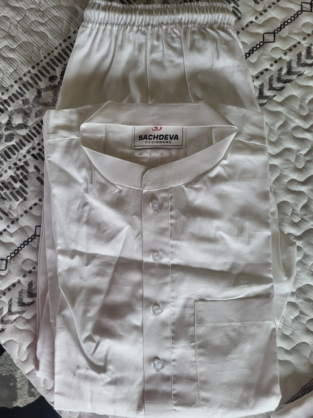 Sachdeva Designers white traditional kurta set - photo 2