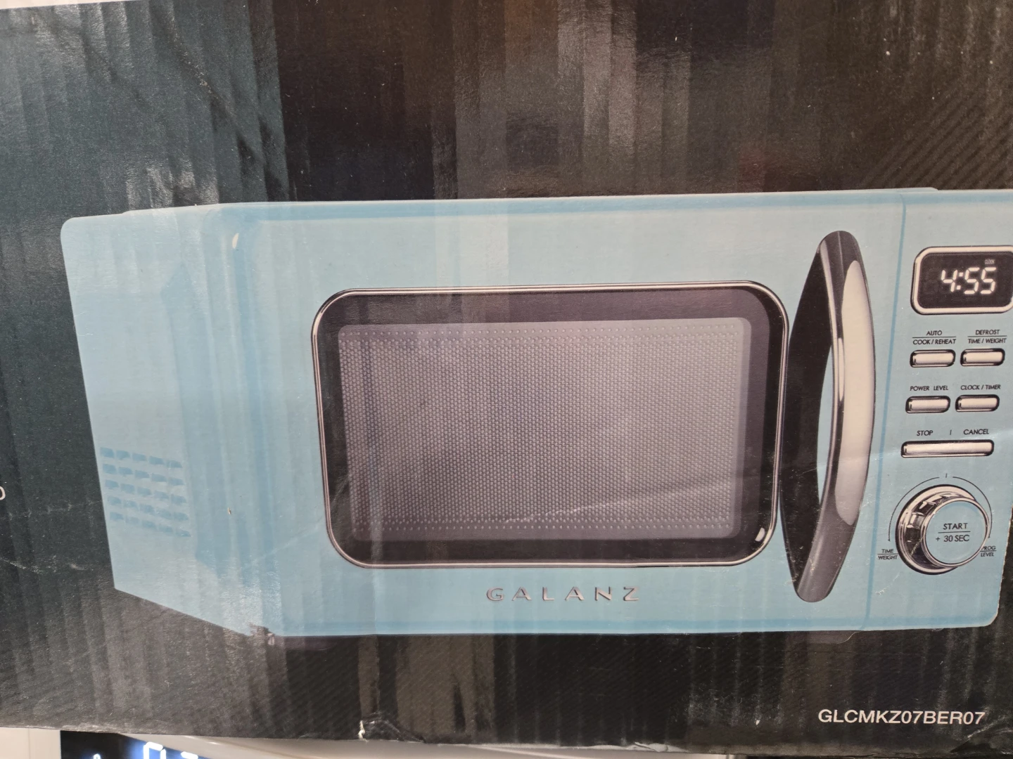 Galanz Retro Microwave Oven - Light Blue - photo 3