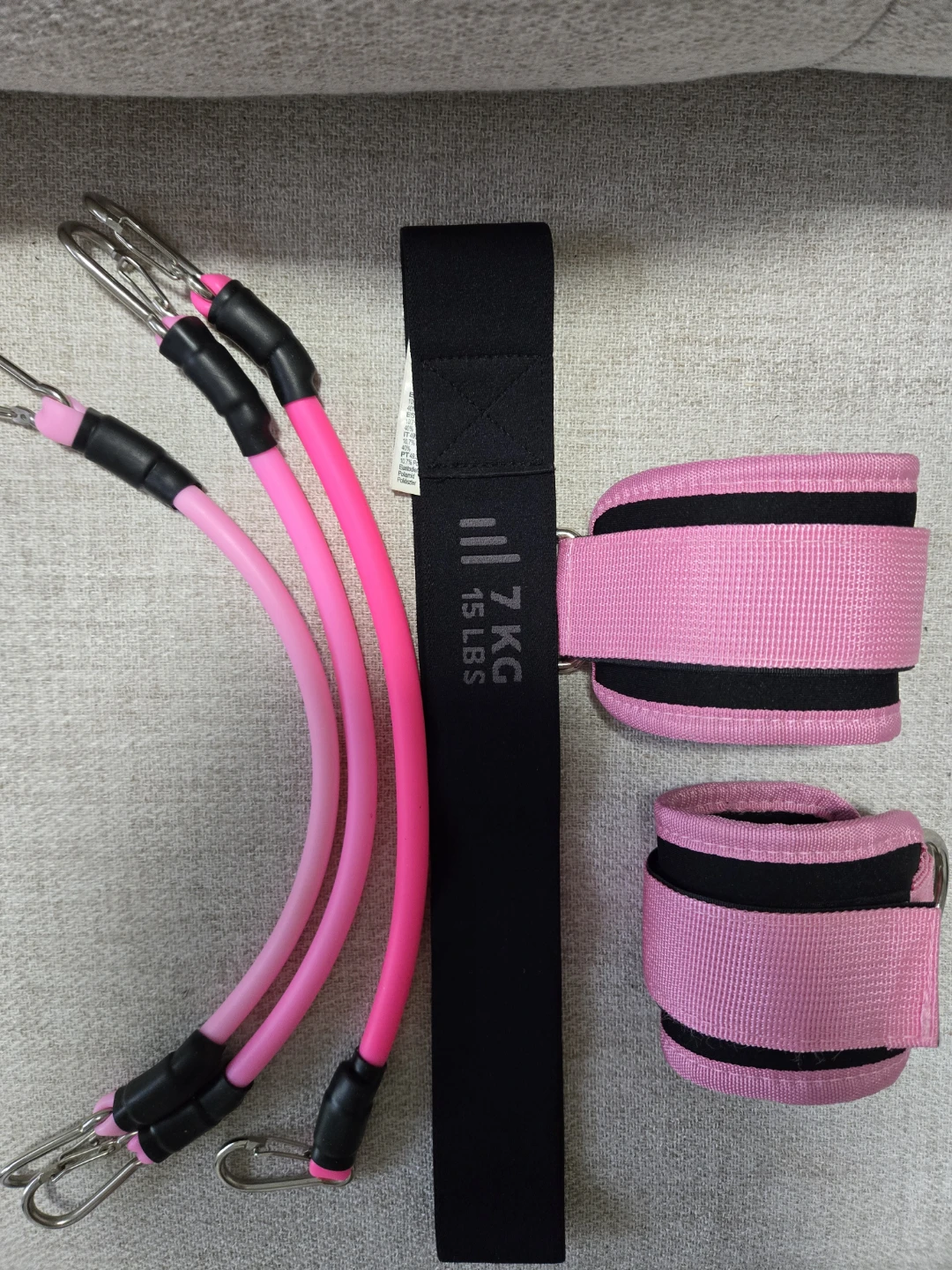 Gym Equipment Resistance Bands and Ankle Straps