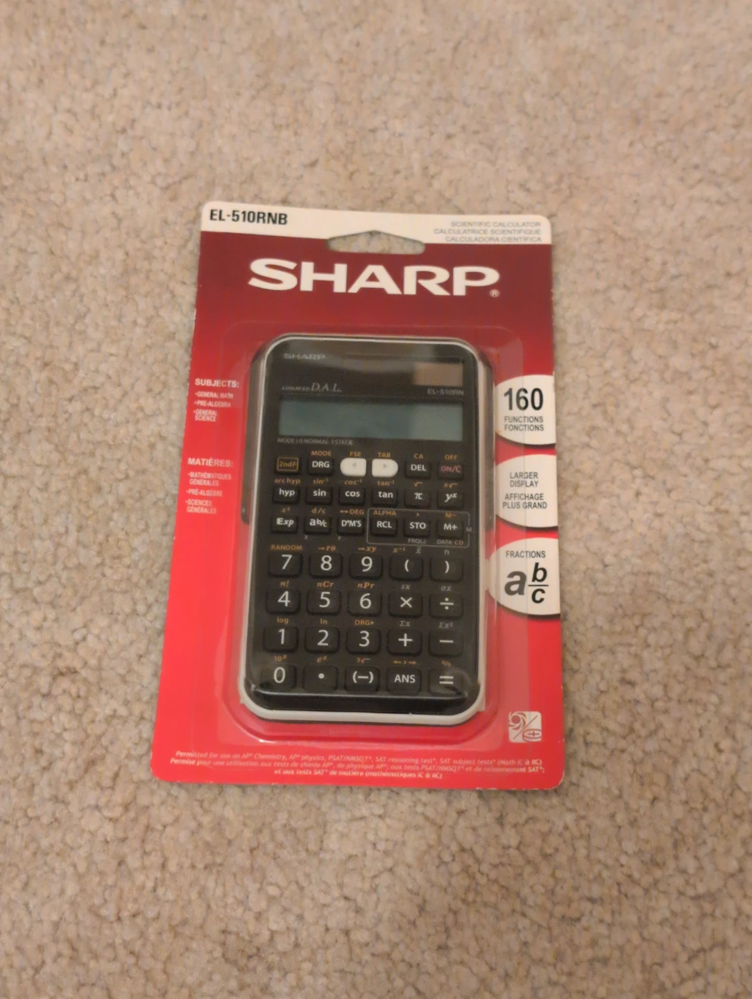 Sharp EL-510RNB Scientific Calculator