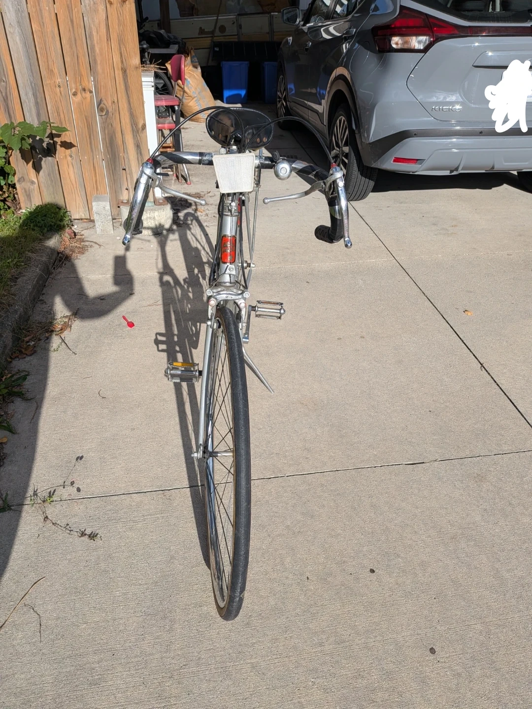 Vintage Road Bike Silver - photo 3