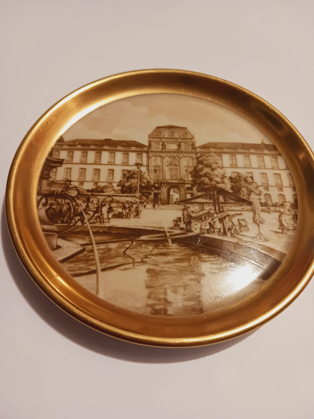 22K Gold Darmstadt 🇩🇪 West Germany  Vintage Decorative Plate - photo 2