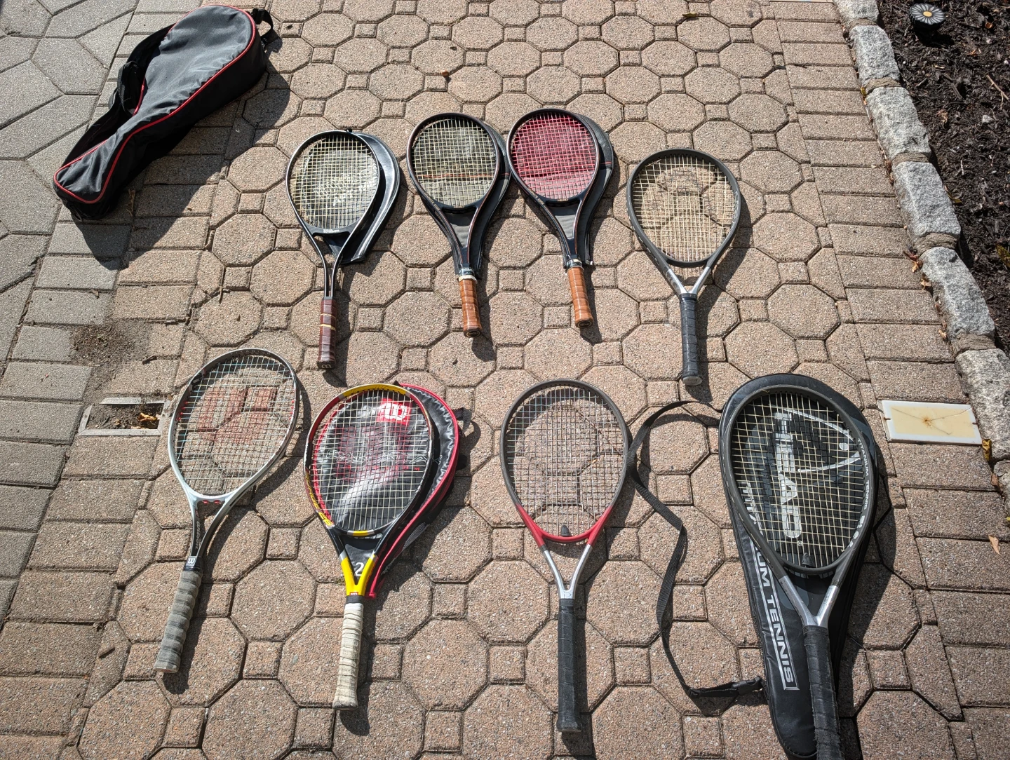 Lot of 8 Tennis Rackets