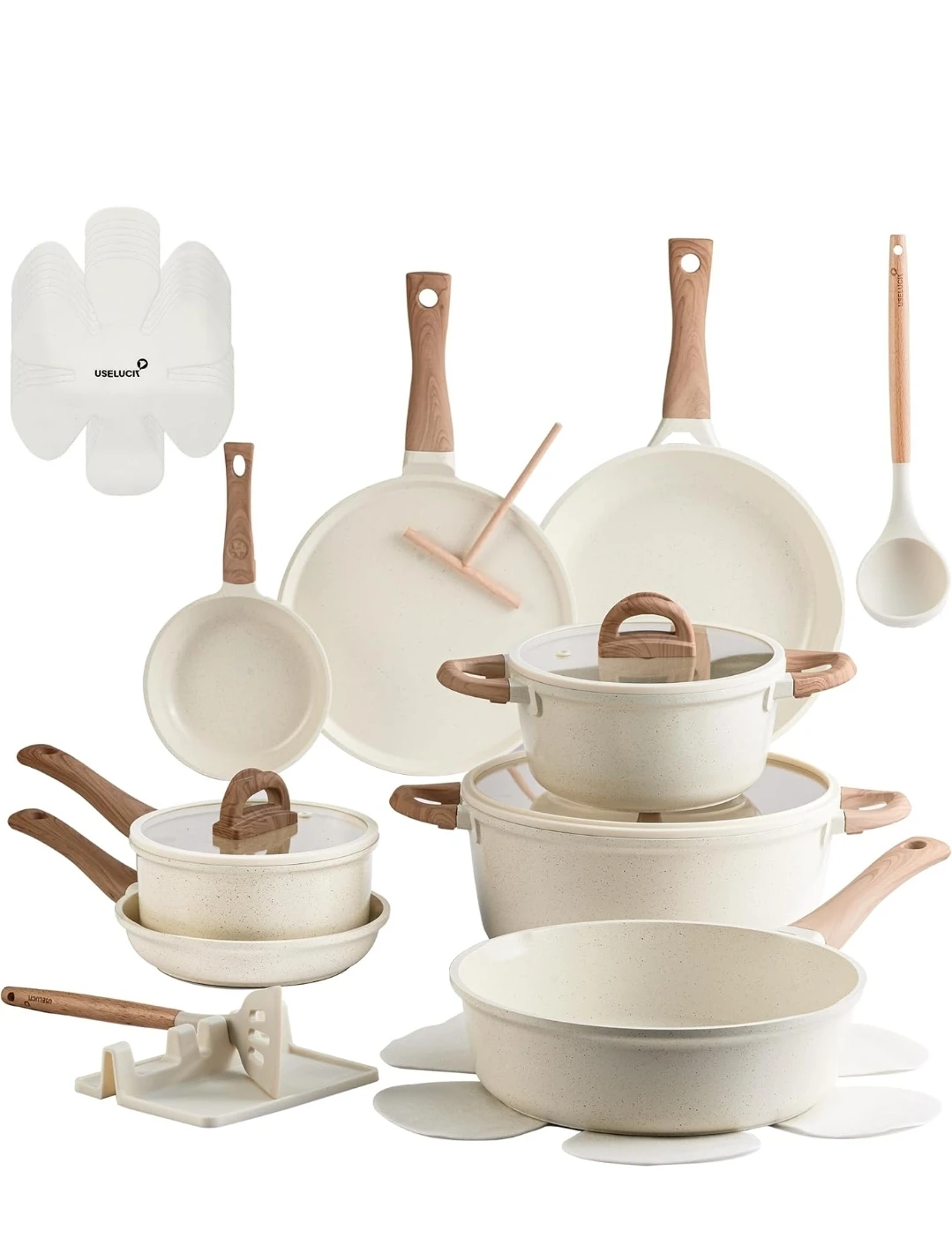 USELUCIT Non-Stick Cookware Set