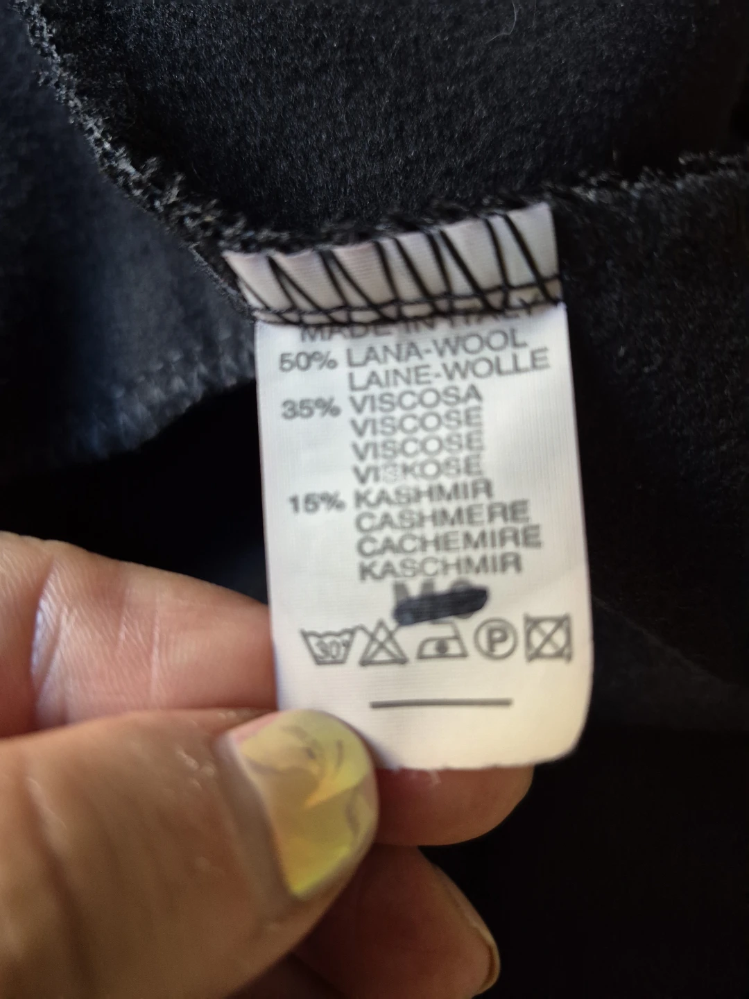 Made in Italy Black Wool Blend Coat - photo 5