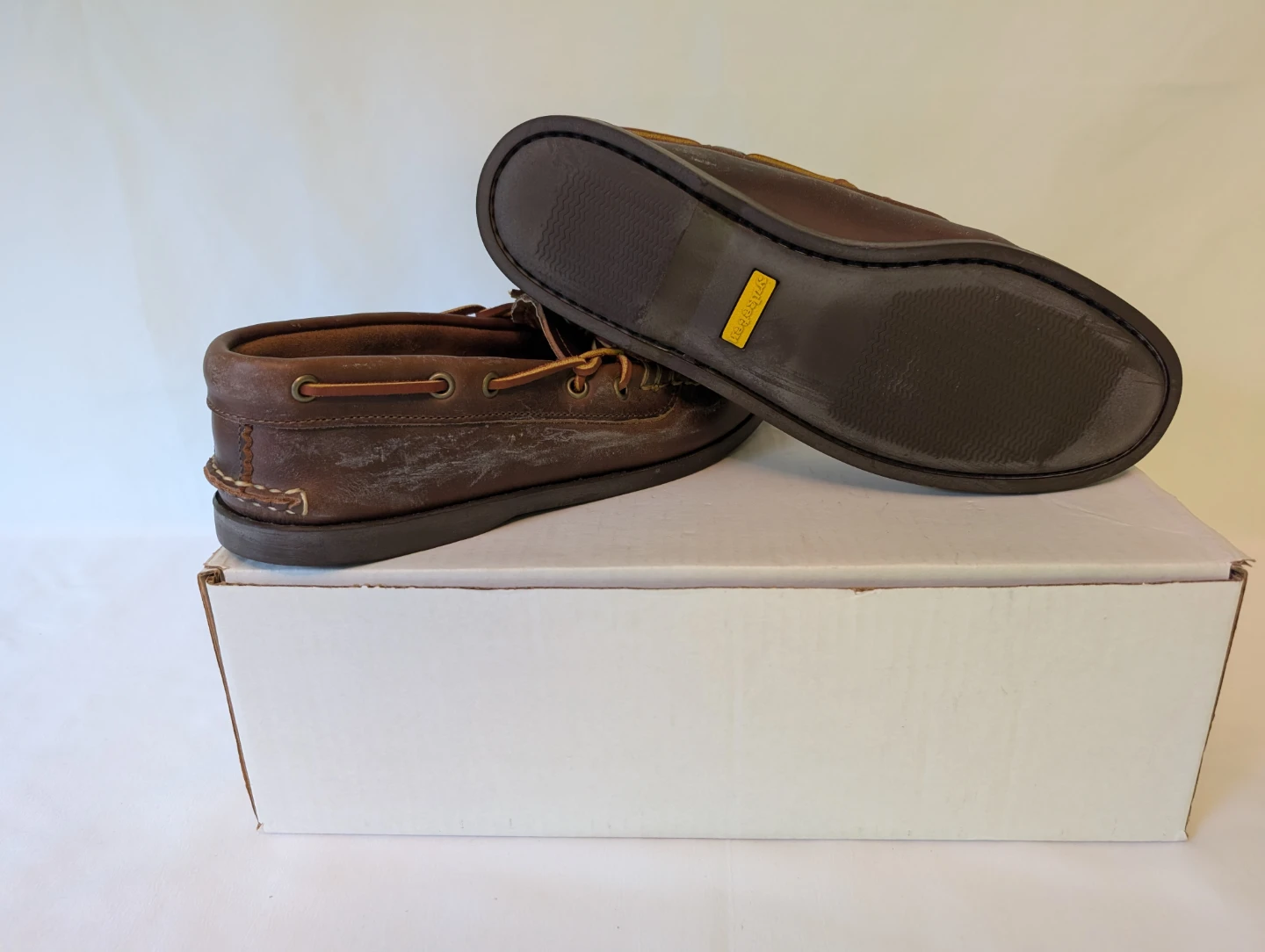 Yuketen Camp Moc Brown Leather Shoes - photo 4