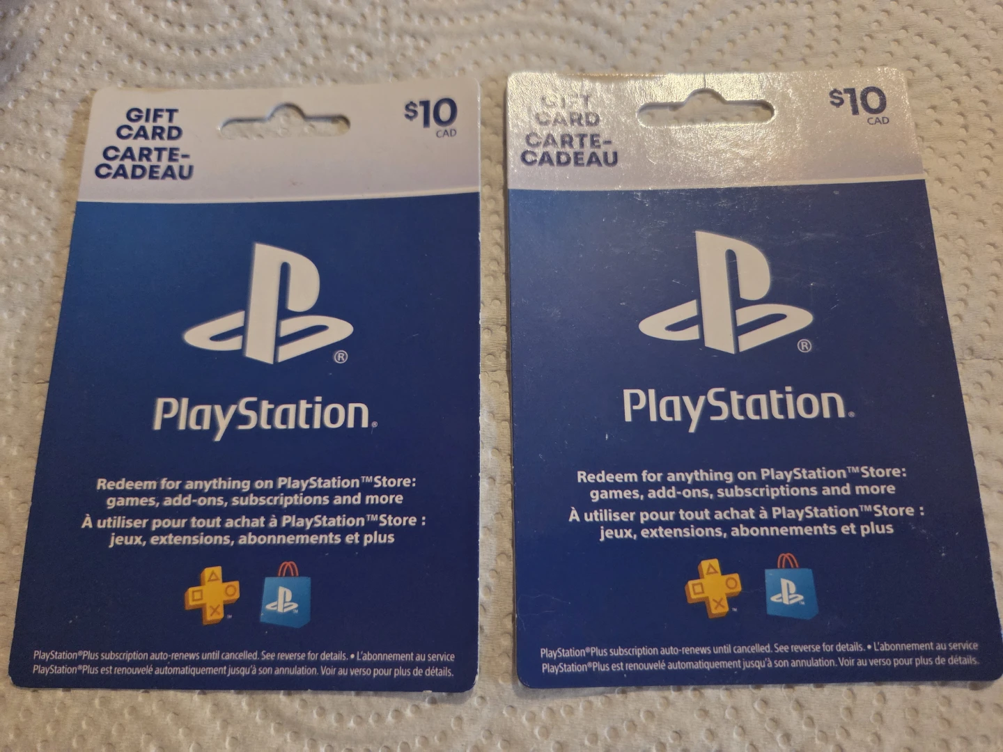 Playstation gift cards