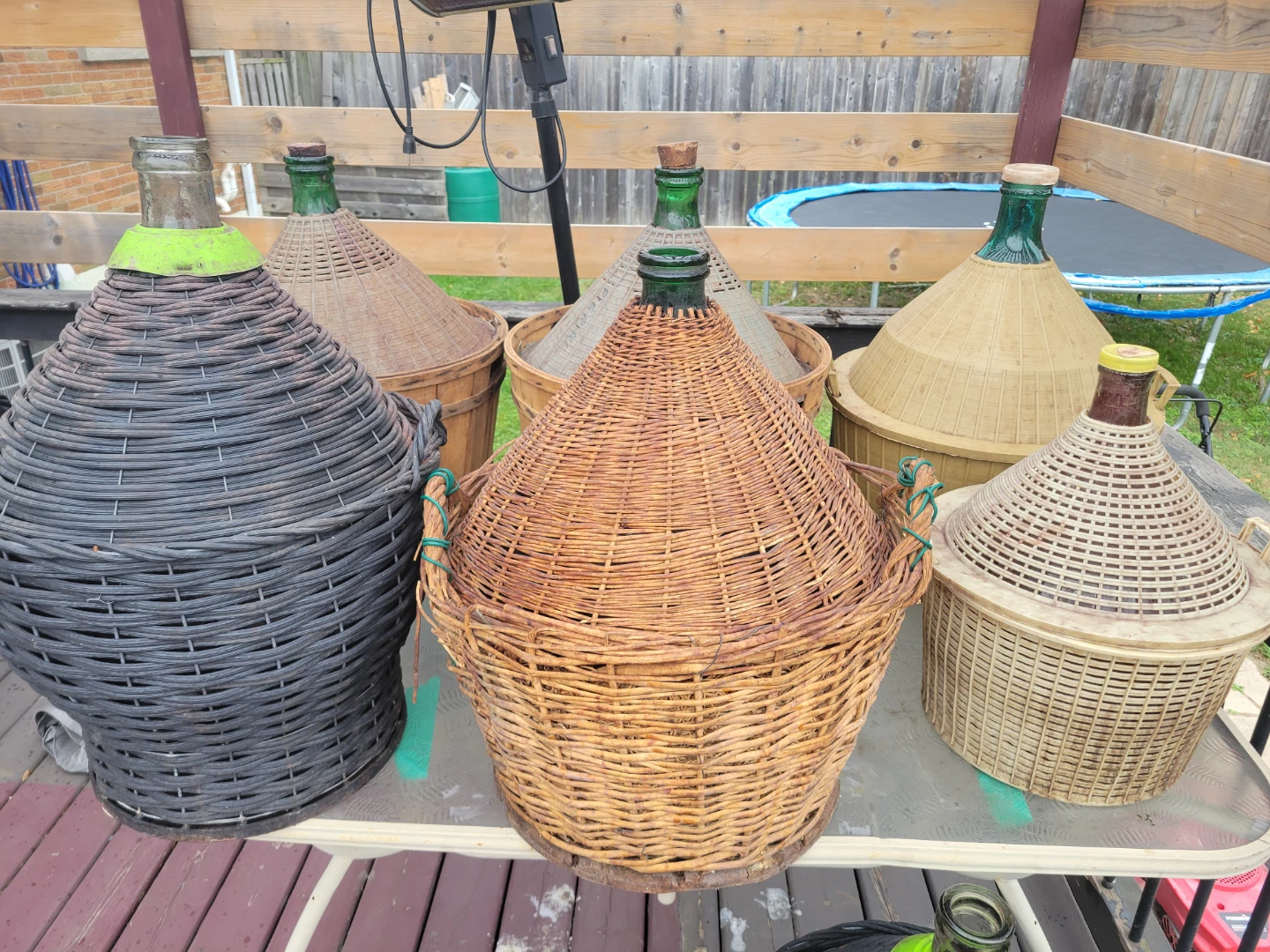 Assorted Wicker-Cased Glass Carboys - photo 2