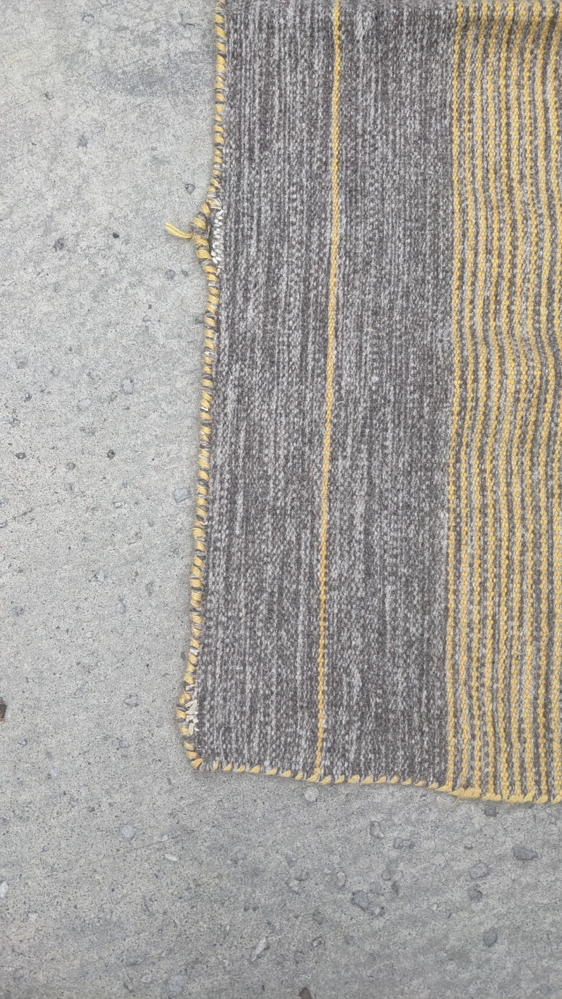 Striped woven area rug - photo 2