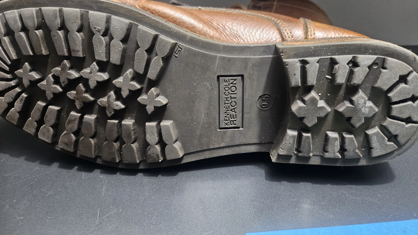 Kenneth Cole Reaction Brown Leather Boots Size 9.5 - photo 5