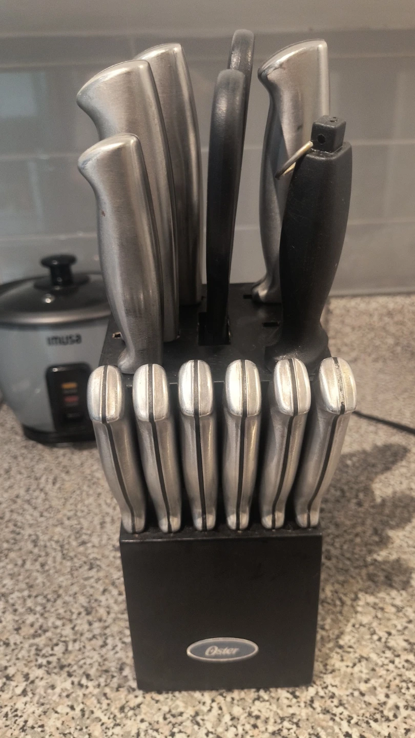 Oster 13-Piece Stainless Steel Knife Block Set