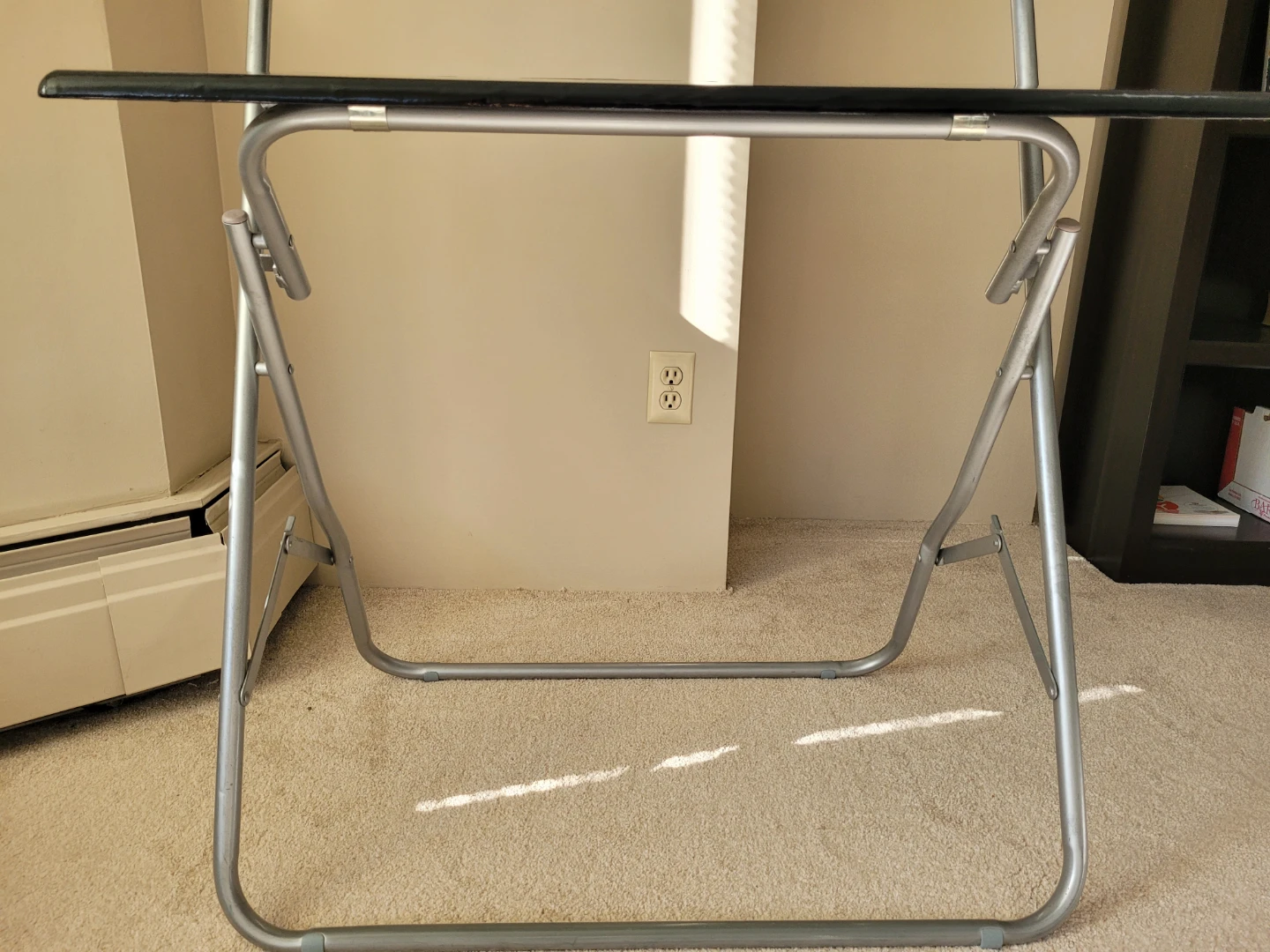 Black Folding Desk with Shelves - photo 4