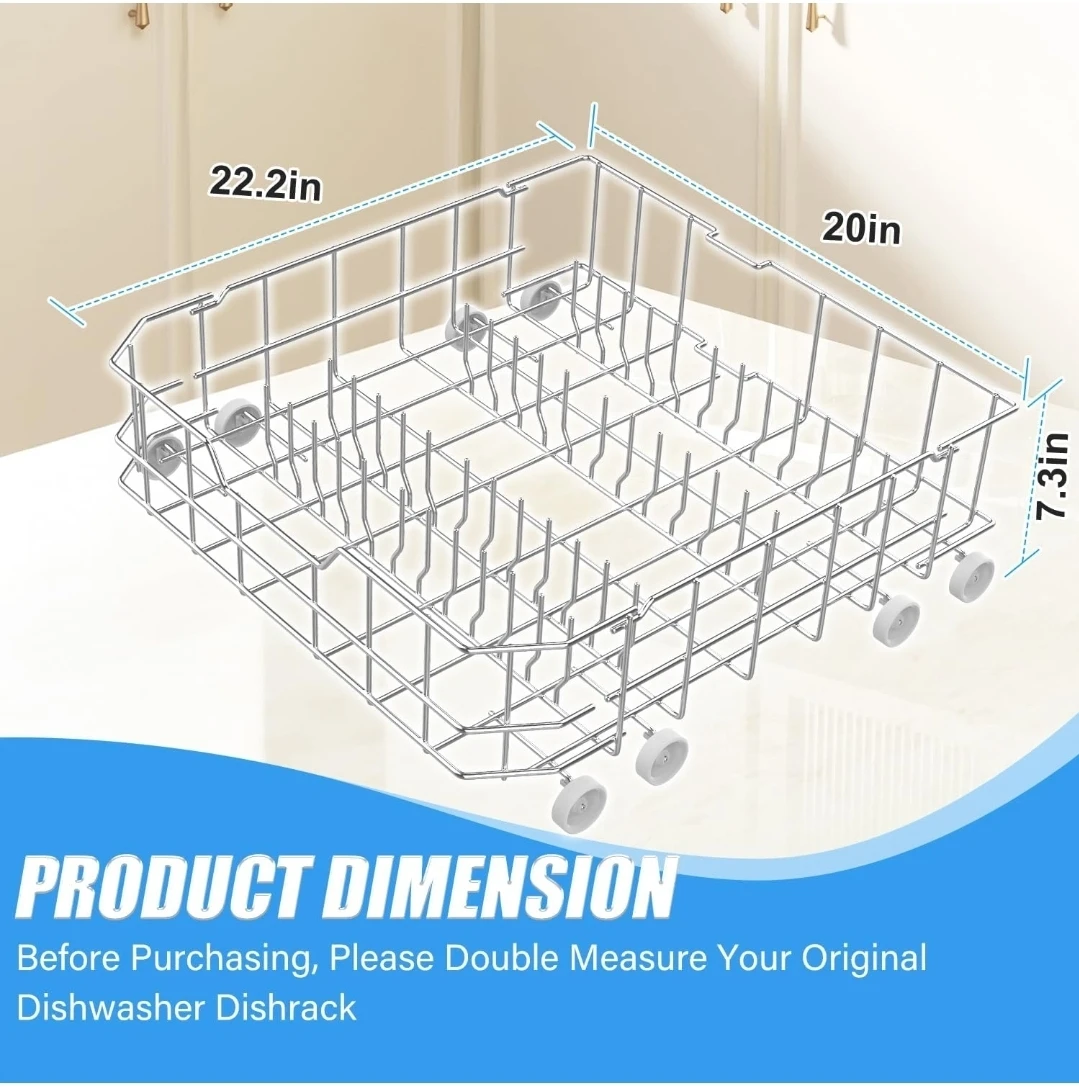 GE Dishwasher Lower Rack Replacement WD28X10384