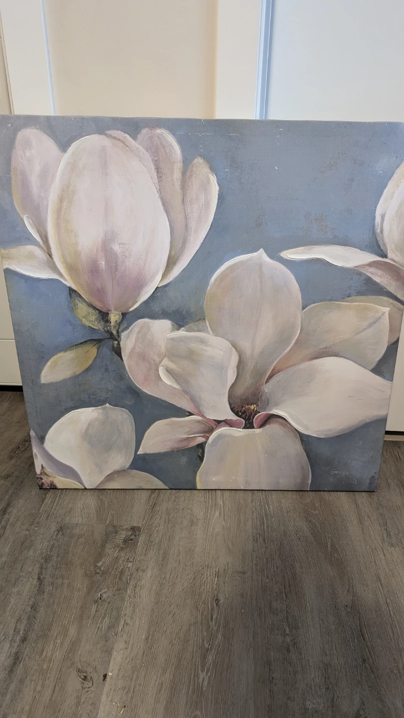 Magnolia Flower Canvas Wall Art