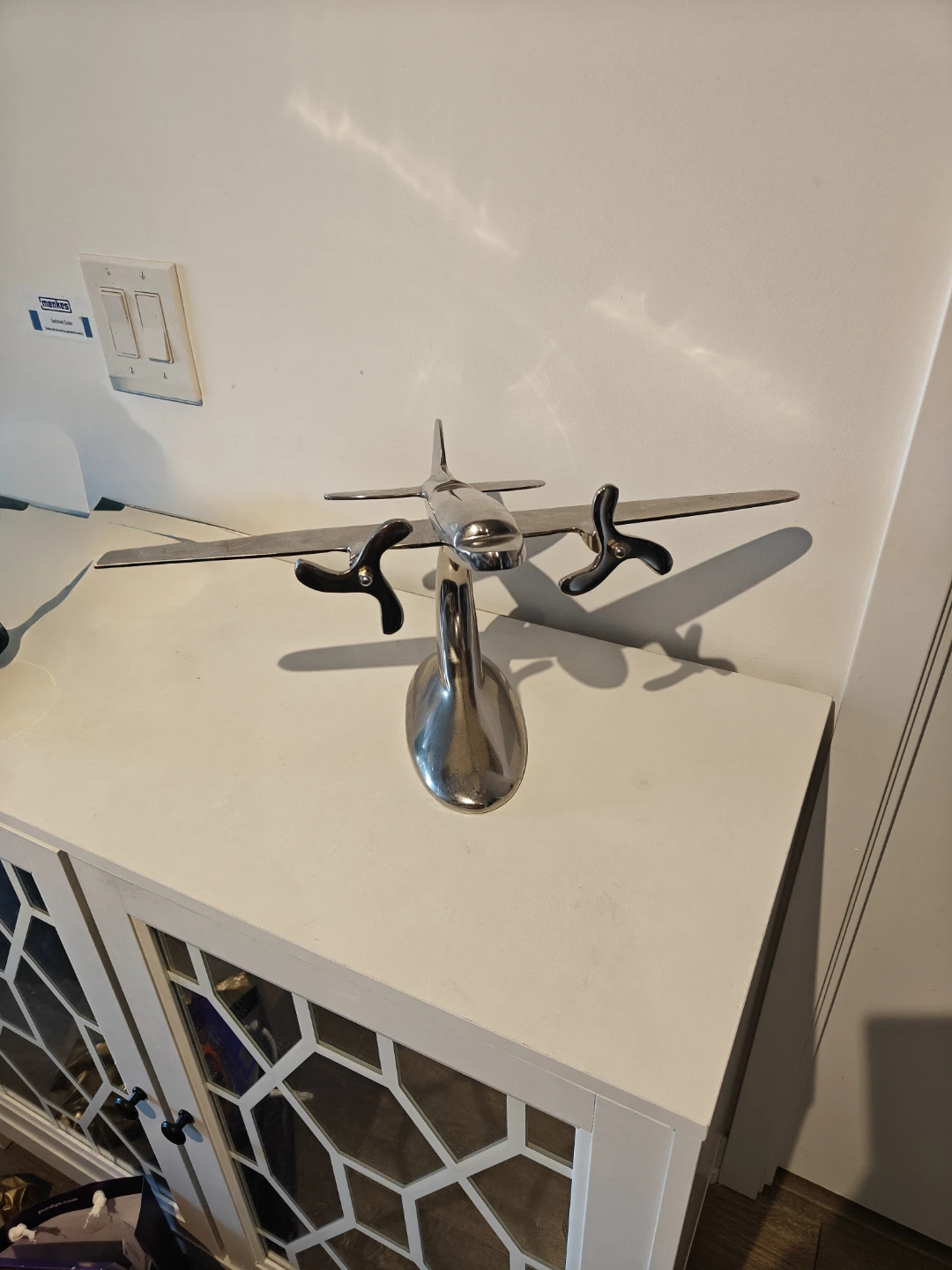 Vintage Style Metal Airplane Model