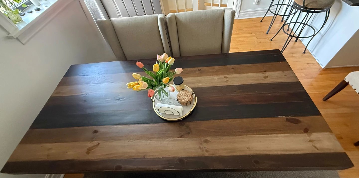 Dining Table Set with Chairs and Bench - photo 3