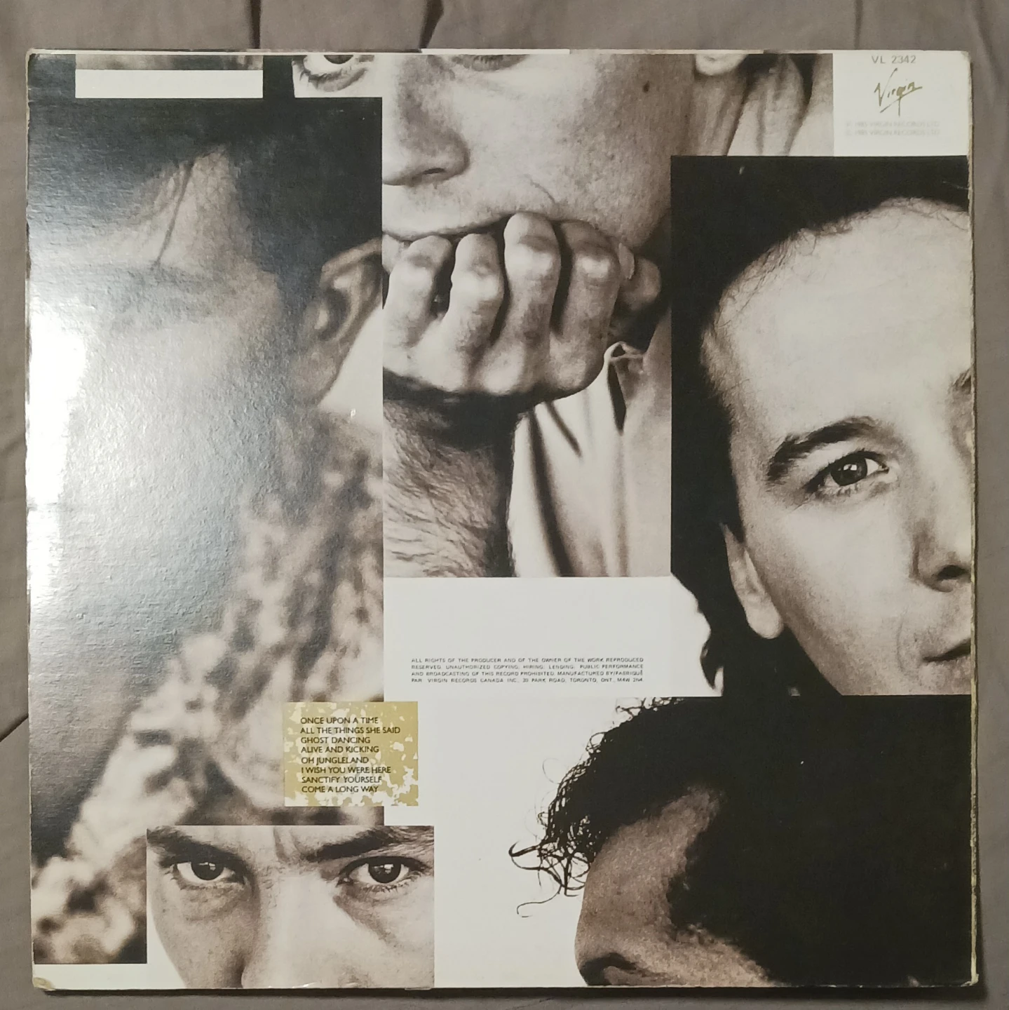 Simple Minds - Once Upon A Time Vinyl Record - photo 2