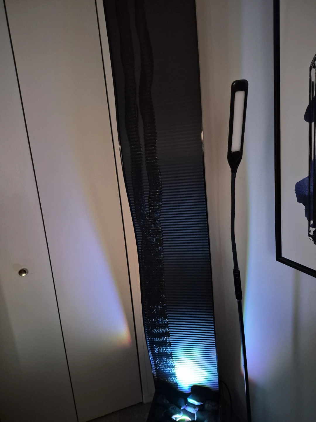 Floor Standing Water Fountain with LED Light