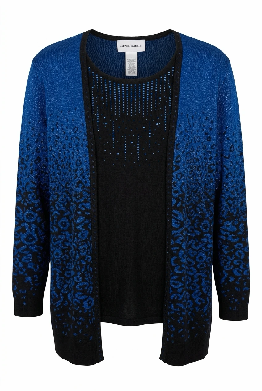 Alfred Dunner 2-in-1 Layered Sweater Top