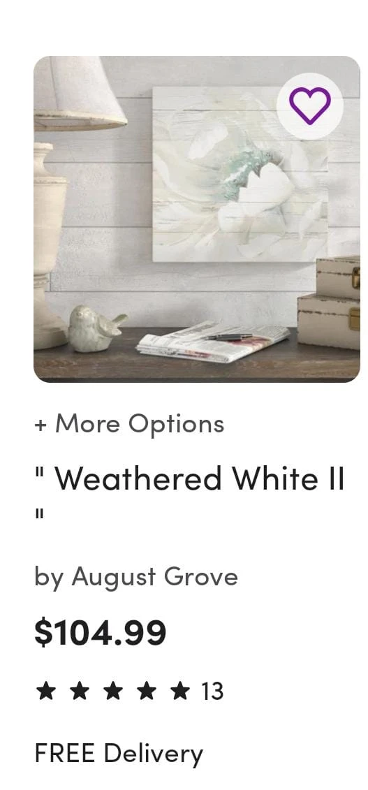 August Grove Weathered White II Wall Art - photo 3