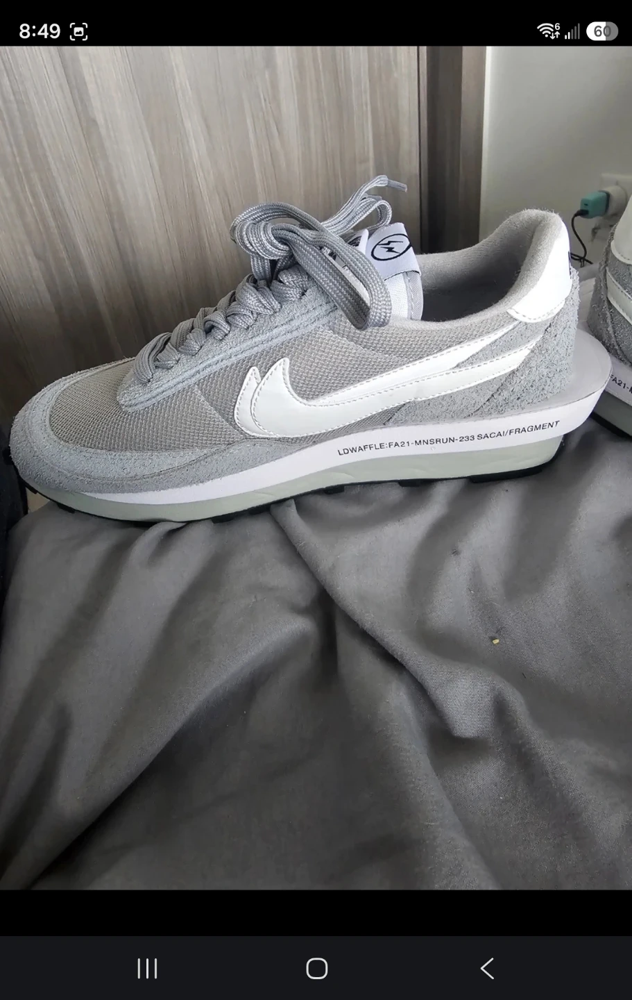 Nike x Fragment x Sacai LDWaffle Grey - photo 2
