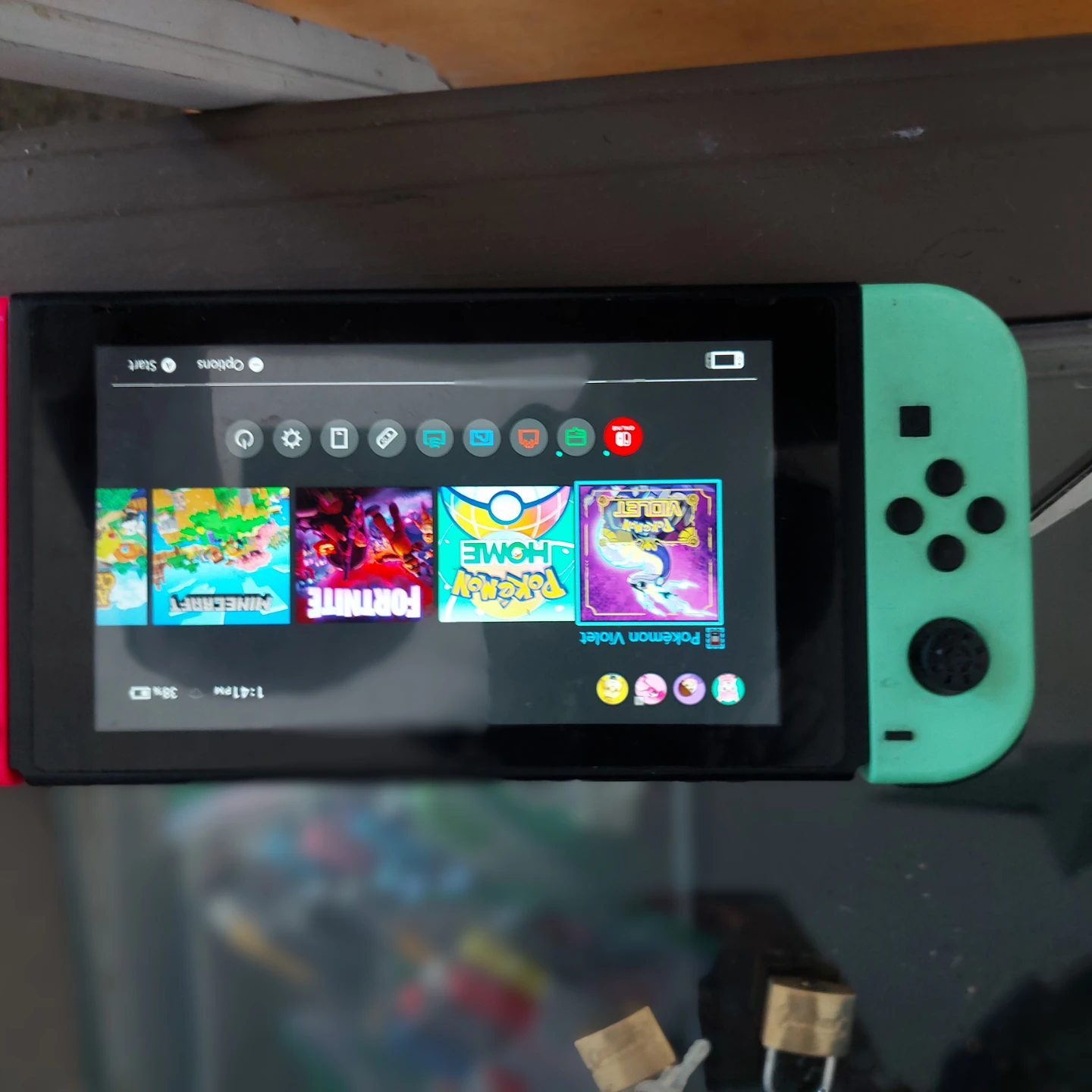 Nintendo Switch Console with Neon Joy-Cons - photo 4