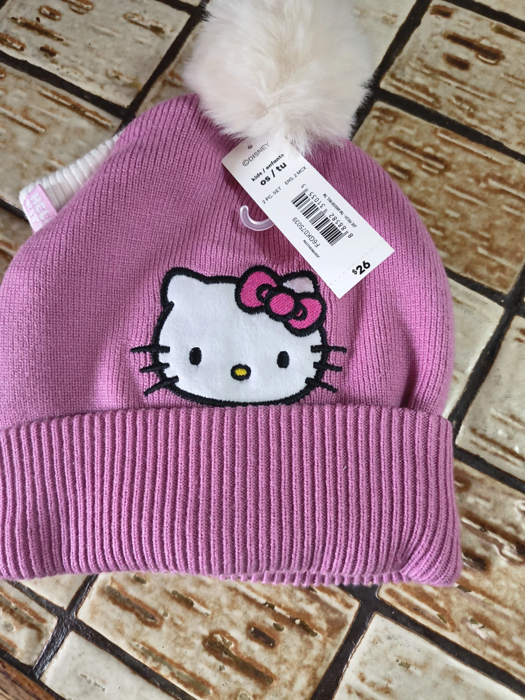 Hello Kitty Kids Pom Pom Hat and Glove Set - photo 4
