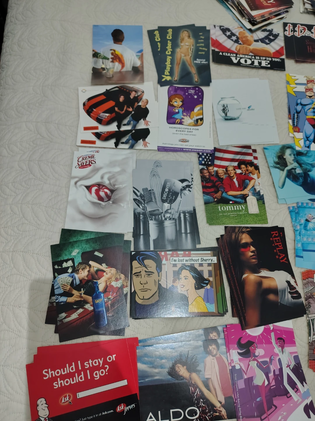 Advertisement post cards late 90's early 2000's - photo 3