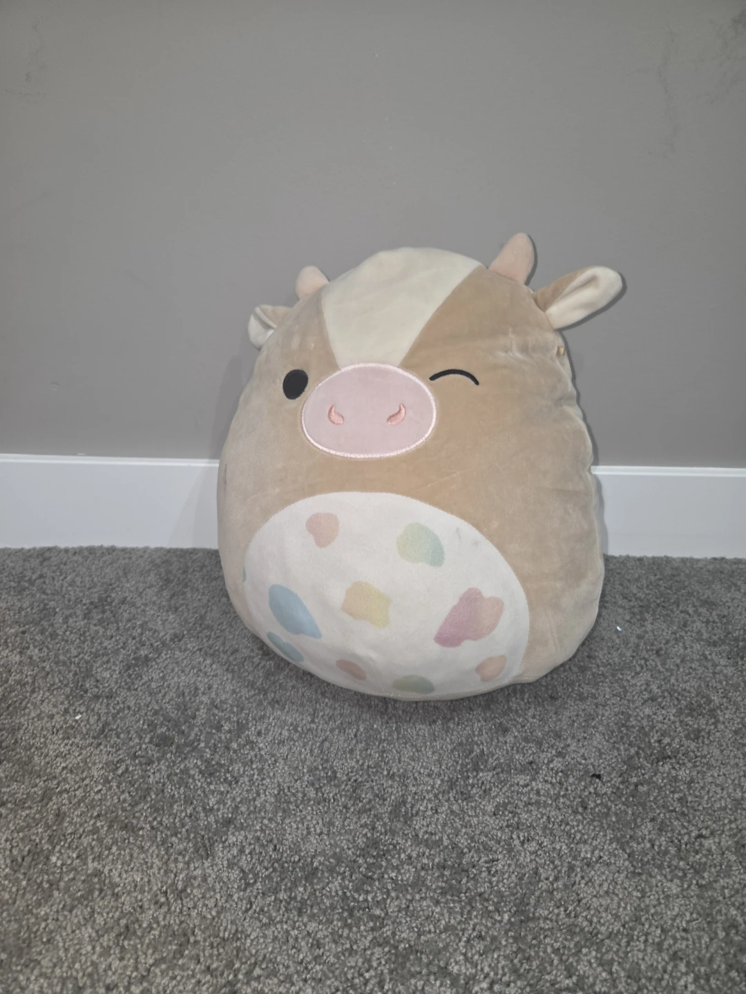 Squishmallows Winking Cow Plush
