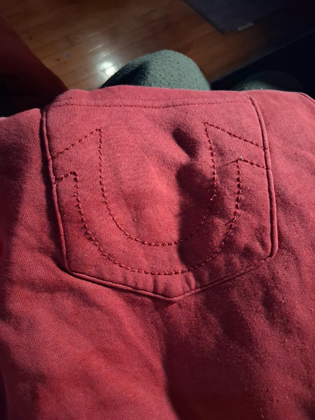 Red True Religion Sweatpants - photo 4