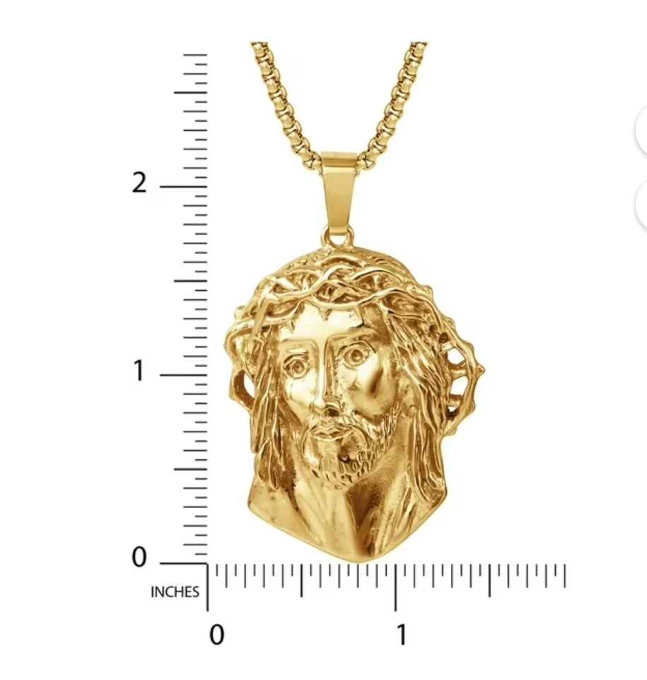 Jesus Piece Stainless Steel Necklace - photo 5