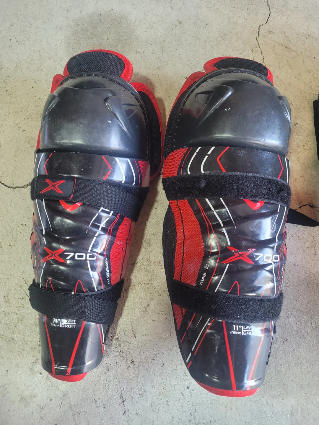 Bauer X700 Hockey Shin Guards size 11 - photo 2