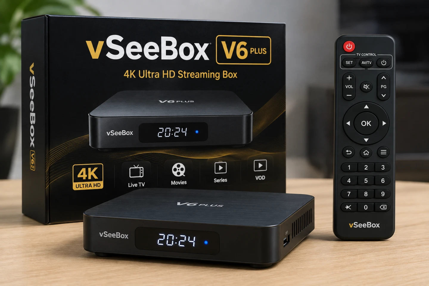 VSeeBox V6 Plus Android streaming media player..