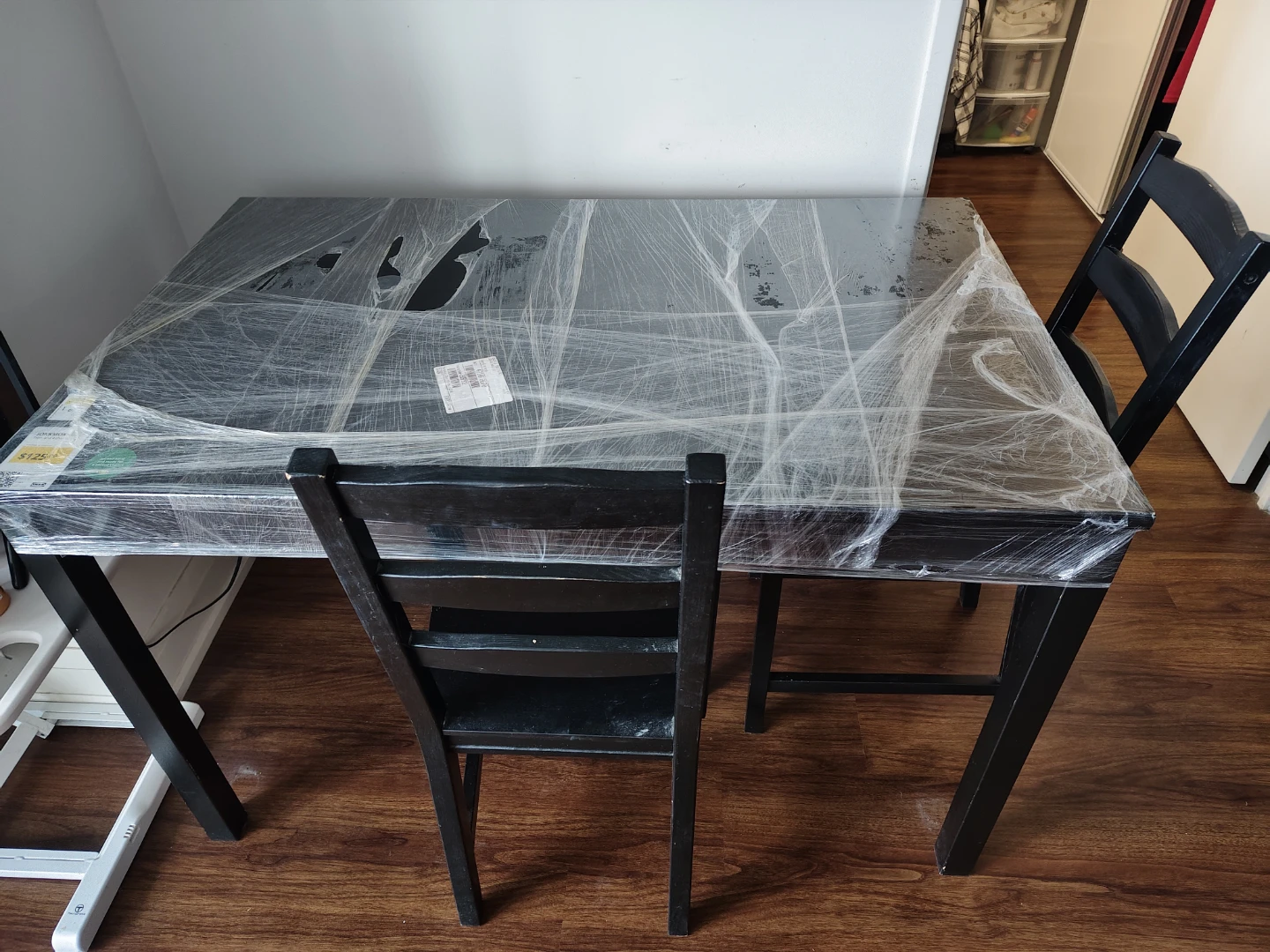 IKEA Jokkmokk dining table and 2 chairs