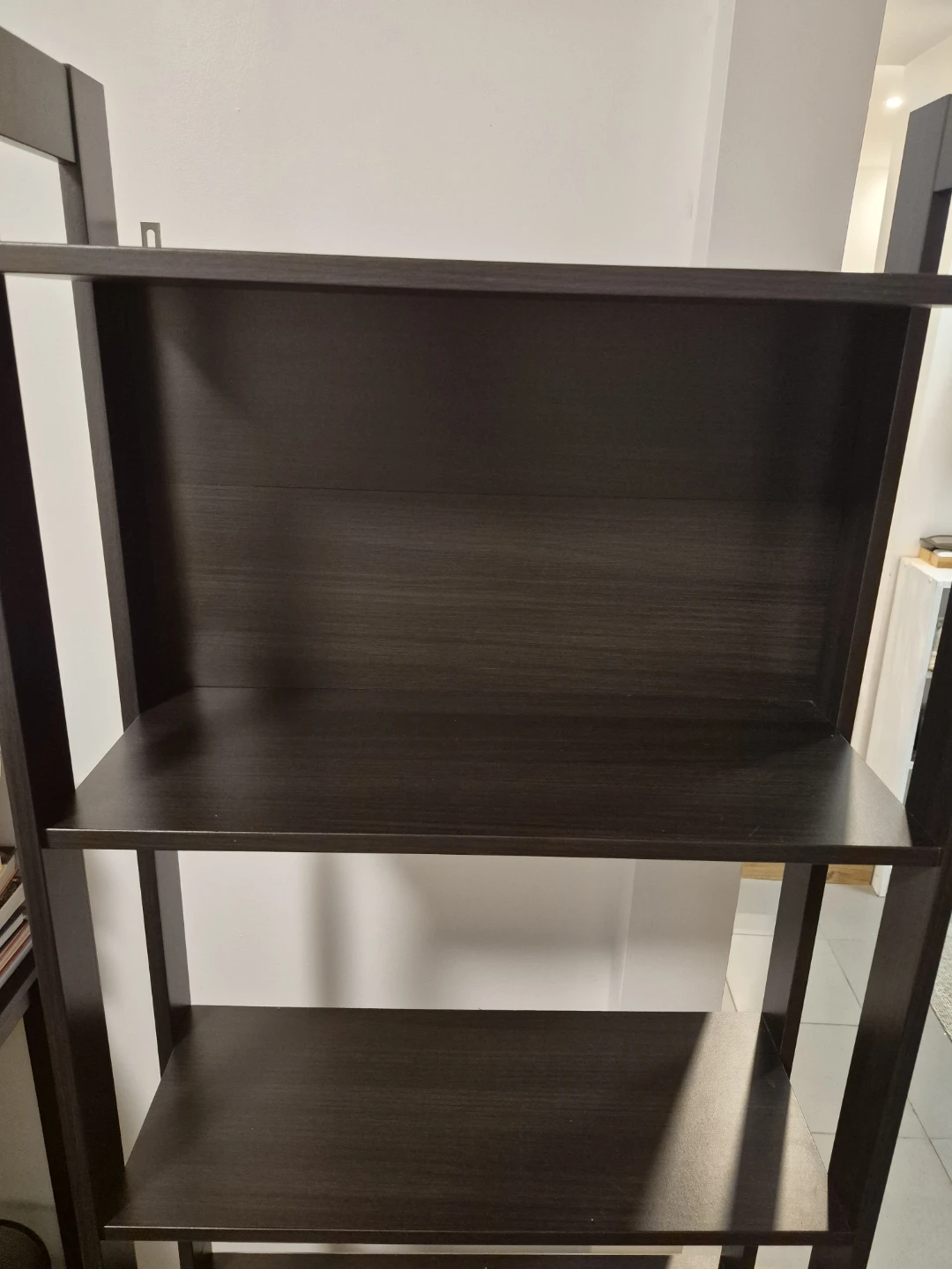 Dark Brown 4-Shelf Bookshelf / Shelving Unit - photo 3