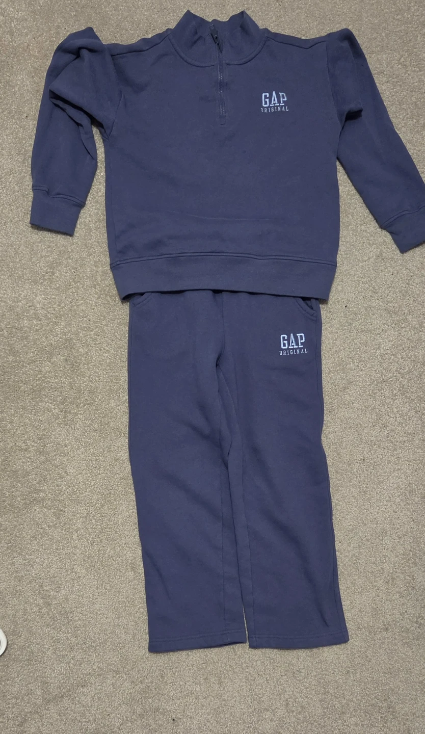 GAP Original Quarter-Zip Sweatshirt and Pants Set