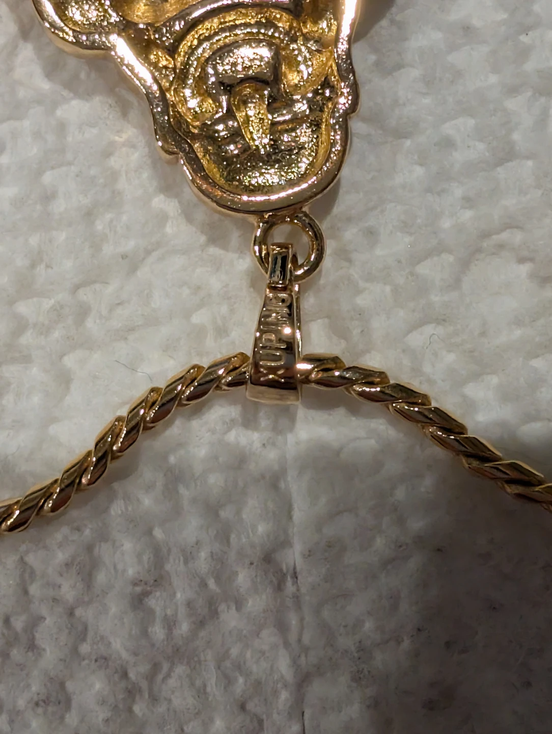 Xuping 18 K Gold Plated Buddha Pendant Necklace - photo 5