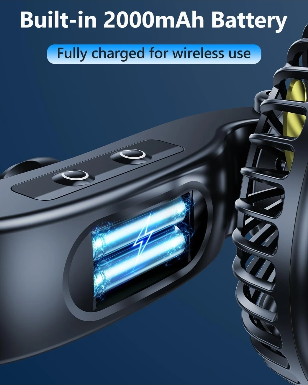 Dual-Head Portable Car Seat Fan - photo 3