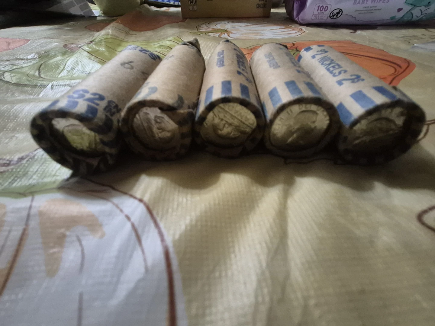 5 Rolls of 1964 Canadian Nickels - photo 3