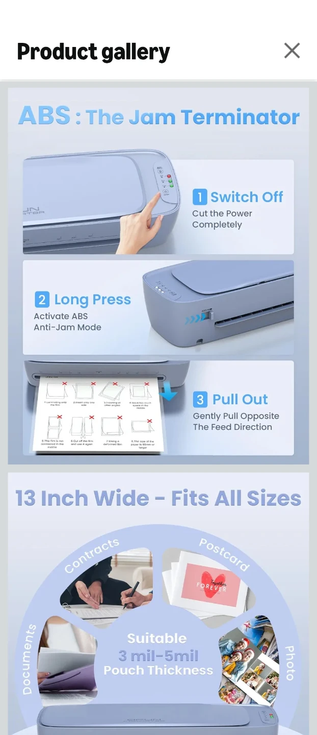 QFUN 9-in-1 Laminator Kit - photo 5