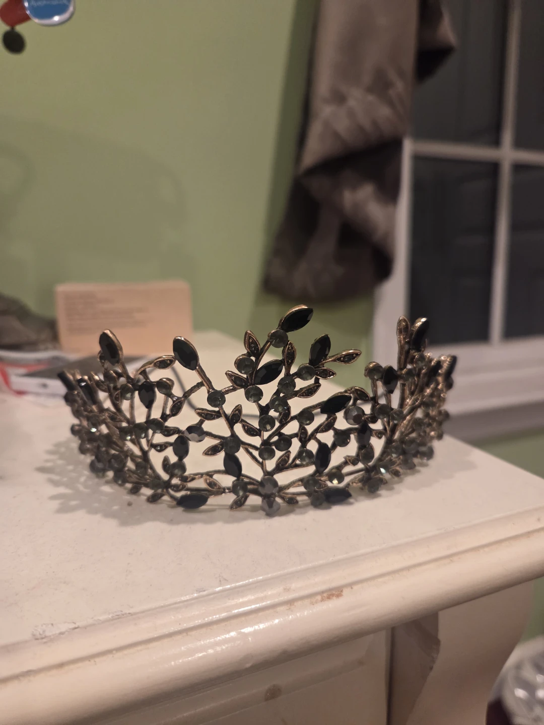 Black and Bronze Leaf Design Tiara