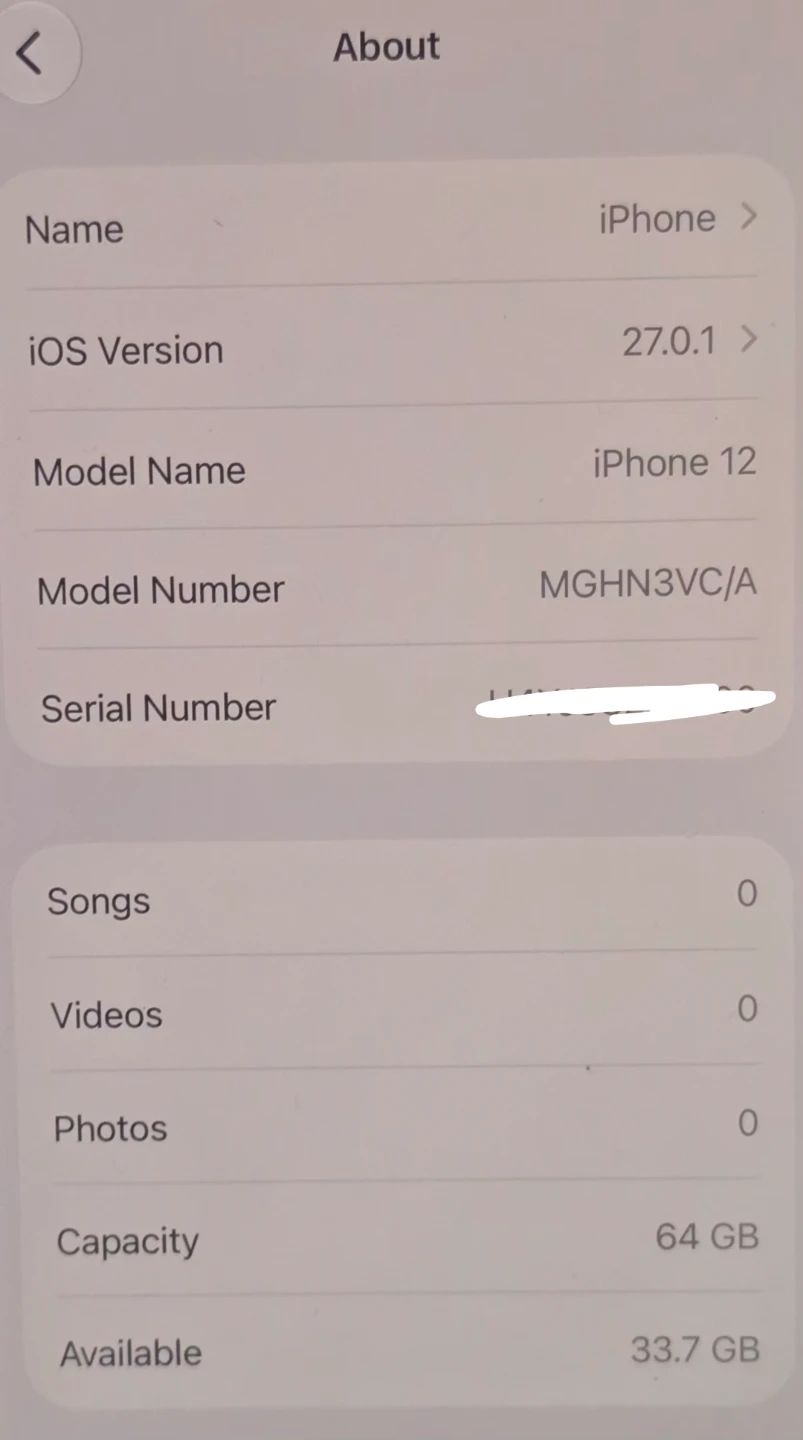 Unlocked iPhone 12 64GB - Black (Not refurbished) iOs 27 - photo 2