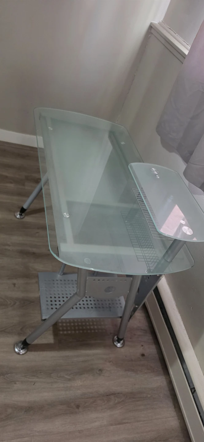 Glass Computer Desk - photo 2
